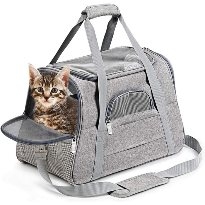 Трансформер для тварин ANDRESLAD: переноска для собак та котів з дихаючого оксфордського матеріалу