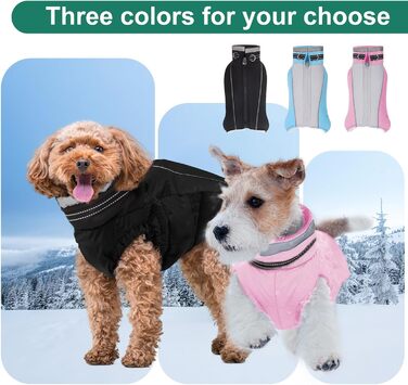 Тепла куртка для собак July's Song: флісова підкладка, бавовна, без рукавів, з нагрудником та світловідбиваючими смугами. Ідеально для зими та осені. Рожевий колір, для сук.