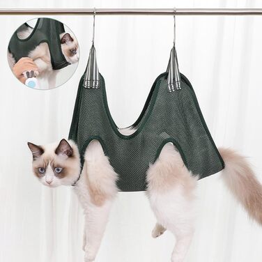 Набір для догляду за собакою DONGKER 10-в-1: гамак, щітка, триммер та пилка для нігтів. Зелений