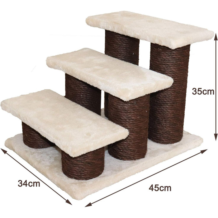 Східці для котів Katzentreppe Easy Climb, 3 сходинки, 45 x 35 x 34 см, до 60 кг