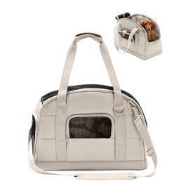 Транспортна сумка для собак Larkson Tjark (до 8 кг) Бежева - для подорожей літаком, підходить для собак та котів