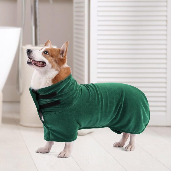 Рушник для собак PETTOM: швидковисихаючий, мікрофібра, для великих собак (зелений)