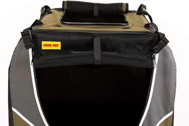 Транспортна переноска для собак та котів, 91х64х64 см, оливковий колір