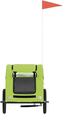 Причіп для велосипеда для собак та інших домашніх тварин, зелений, Oxford-тканина, 125x63x66 см