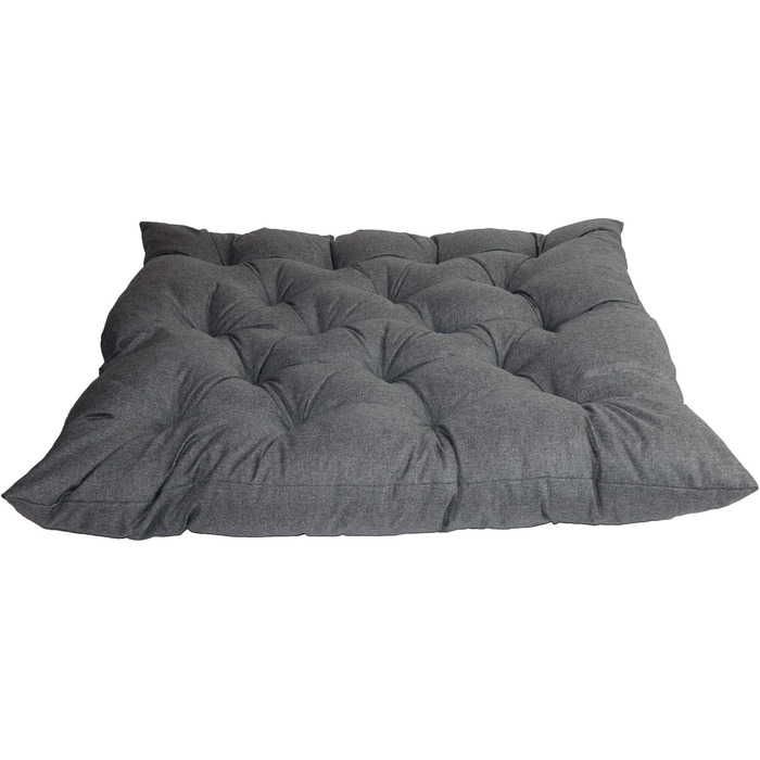 Ортопедичний лежак для собак Mayaadi-Home: лежанка-кішечка, матрац, корзина. Підходить для алергіків, легко миється. Сірий, розмір M (60x50 см)