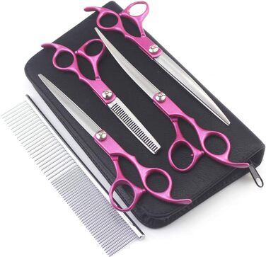 Набір професійних ножиць для грумінгу тварин: для собак та котів, з нержавіючої сталі