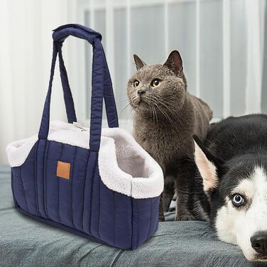 Переносна сумка для тварин: переноска для собак та котів, стильна сумка для подорожей, блакитна