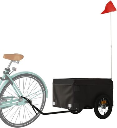 Причіп для собак Gecheer - чорний, 30 кг, 120 x 54 x 44 см