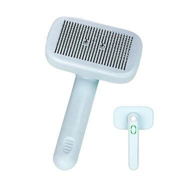 Щітка для видалення ворсу для собак і котів, самоочисна, для догляду за шерстю, масажна, для цуценят та кошенят