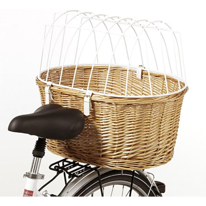 Фарбований кошик для велосипеда Aumüller з захисним гратами 53 x 35 x 43 см - кріплення на багажник