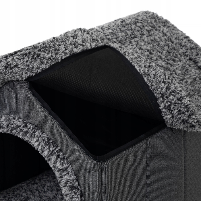 Тепла будка для собаки з хутряним підстилкою та подушкою, середній розмір R3 46x52 см