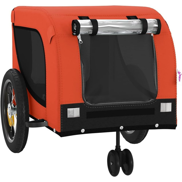 Фаркоп-причіп для собак Gecheer, 45 кг, Оксфорд, помаранчево-чорний