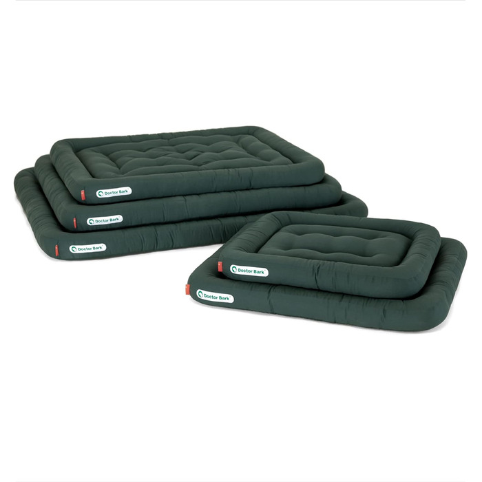 Ортопедична лежанка для собак Doctor Bark, XXL (115x100 см), зелена, гігієнічна та міцна