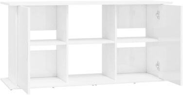 Підставка для акваріума INLIFE, глянцева біла, 121x41x58 см, ДСП, 30,5 кг