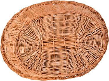 Корзина для собак з ротангу, корзина для тварин, корзина для котів (Бежева, 100x75 H27)