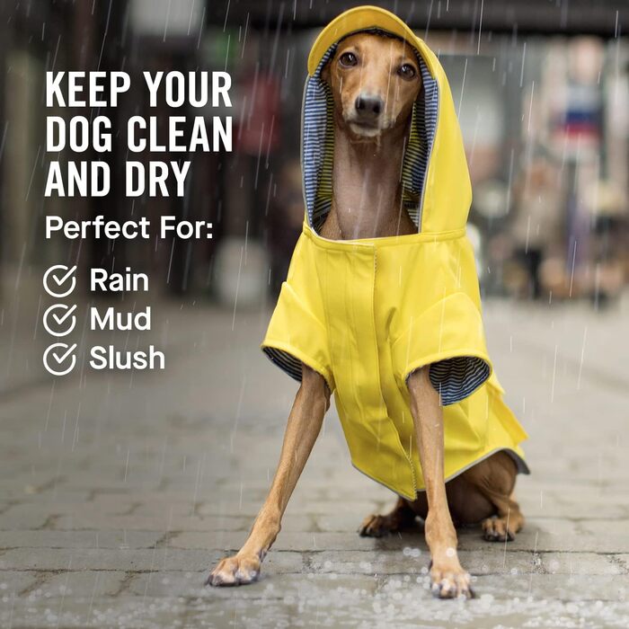 Водонепроникна куртка для собак Canada Pooch Torrential Tracker, жовта, розмір 24, всепогодний утеплювач