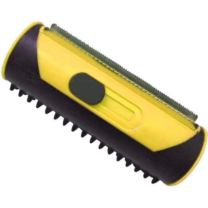 Бурштук для вичісування підшерстка собак та котів 3-в-1, самоочищується, для короткої та довгої шерсті, рожевий та жовтий