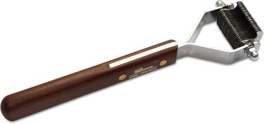 Інструмент для видалення підшерстка Mars Coat King Original для собак та котів, нержавіюча сталь з дерев'яною ручкою, Німеччина, 16/26 лез, для маленьких та середніх порід