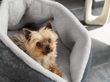 TrendPet LunaNest: М'яке ліжко-гніздо для собак та котів (Сірий)