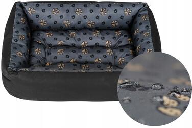 Ортопедичне ліжко для собак Superkissen24, сіре, 120 см x 90 см