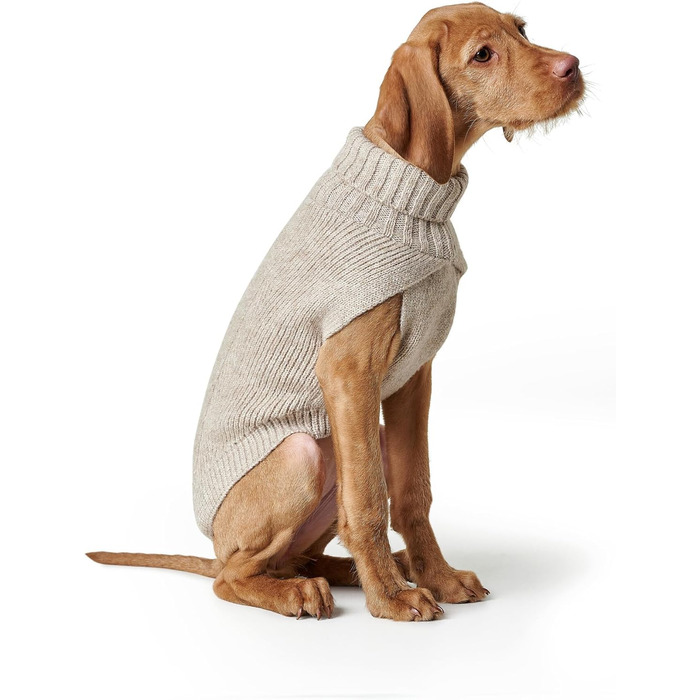 Пуловер для собак Hunter GENF, бежевий, з перекидним коміром, з еластичного переробленого поліестеру