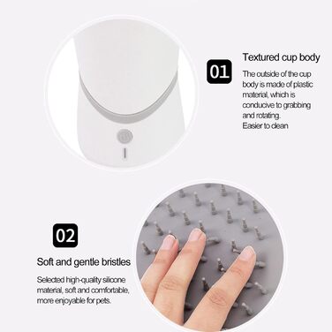 Електричний очищувач лап для домашніх тварин, USB-зарядка, автоматична мийка лап для собак і котів, інструмент для чищення, м'які силіконові щетинки, знімне дизайн