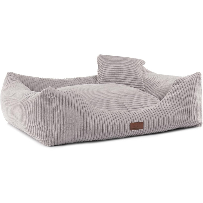 Кругле/прямокутне ліжко для собак та котів Oaza з м'якою текстильною підстилкою, 70x60 см