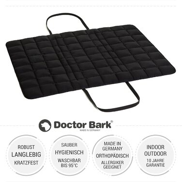 Сумка для подорожей з собакою Doctor Bark, ковдра, підходить для алергіків, 95°C, чорний, розмір L