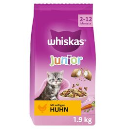 Сухий корм для котів Whiskas Junior з куркою, набір 5 x 800 г