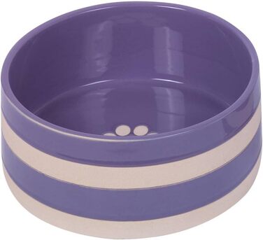 Керамічна миска Nobby Strio, фіолетово-кремовий колір, Ø 21,0 x 8,5 см, 2,00 л, 1 шт.