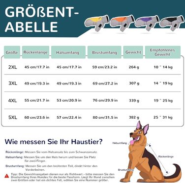 Водонепроникний дощовик для собак середніх та великих порід ALLSOPETS, тепла зимова куртка з світловідбиваючими смугами, вбудованим повідком, захист від вітру (Вогняно-помаранчевий, 5XL)