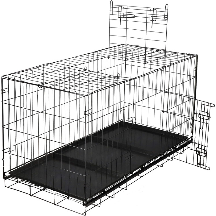 Клітка для тварин Springos з двома дверцятами, 60 x 50 x 42 см (61 x 130 x 70 см)