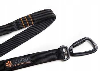 Амортизаційний поводок для канікросу JoQu Canicross Rope Shock, чорний