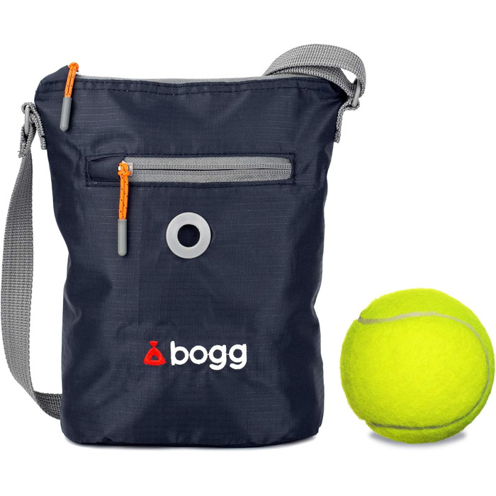 BOGG Універсальна сумка на плече для собак | Диспенсер для пакетів та контейнер для відходів (Сірий)