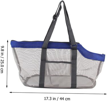 Сумка-переноска для собак Milisten з нейлону та сітки, легка та дихаюча, для активного відпочинку, подорожей та прогулянок з маленькими собаками та котами (блакитна)