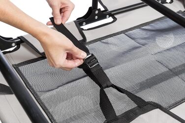 Лежанка для собак TRIXIE Strong Edition – стабільна та комфортна, 79x19x50 см, бежево-чорна