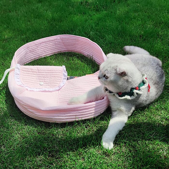 Травельна переноска для собак та котів Yctze, рожева, до 6,5 кг