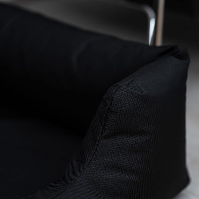 Ортопедичне ліжко для собак Puffi Orto, середнього, малого розміру - подушка для собак, килимок для собак з поліестеру, водовідштовхувальне, зносостійке, знімає біль (L+|90x70см, Чорний)