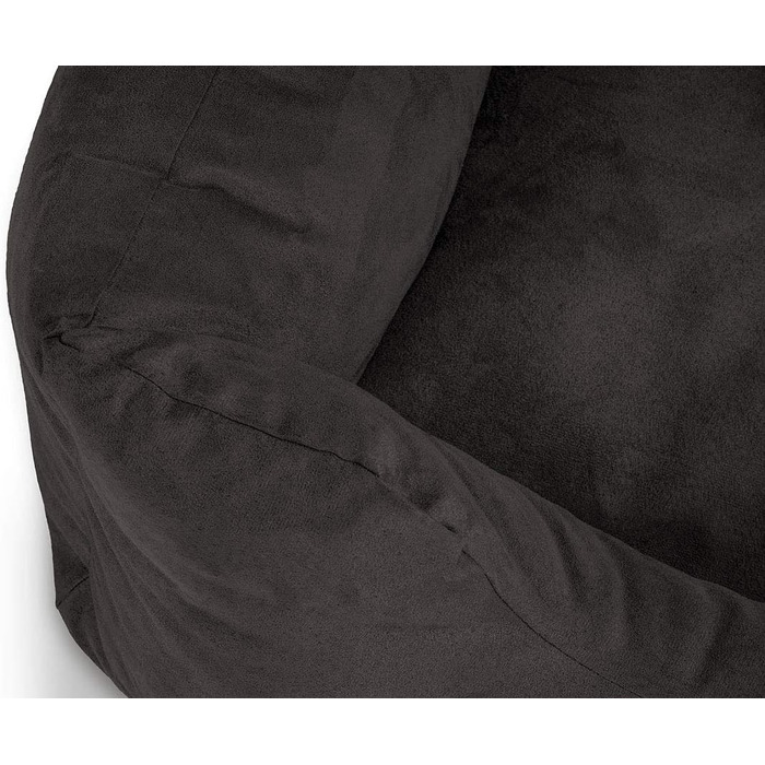 Кенгуру Кенгуру Hundebett Dreamline з велюру XXL 120 x 85 см Чорний - знімний чохол - легко мити - для великих, середніх та маленьких собак Чорний L 120 x W 85 x H 25 см