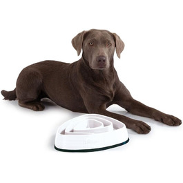 Миска для собак Edupet 06027AA, Anti-Schling Napf, Slow Feeder, 300 мл, 21 см, бежева