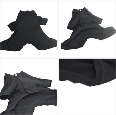 Комбінезон для собак Lovelonglong з чистої бавовни, 4 лапи, для великих та середніх собак, розмір XXL, Зелений (XXXXXL (Велика собака ~50 кг), Чорний)