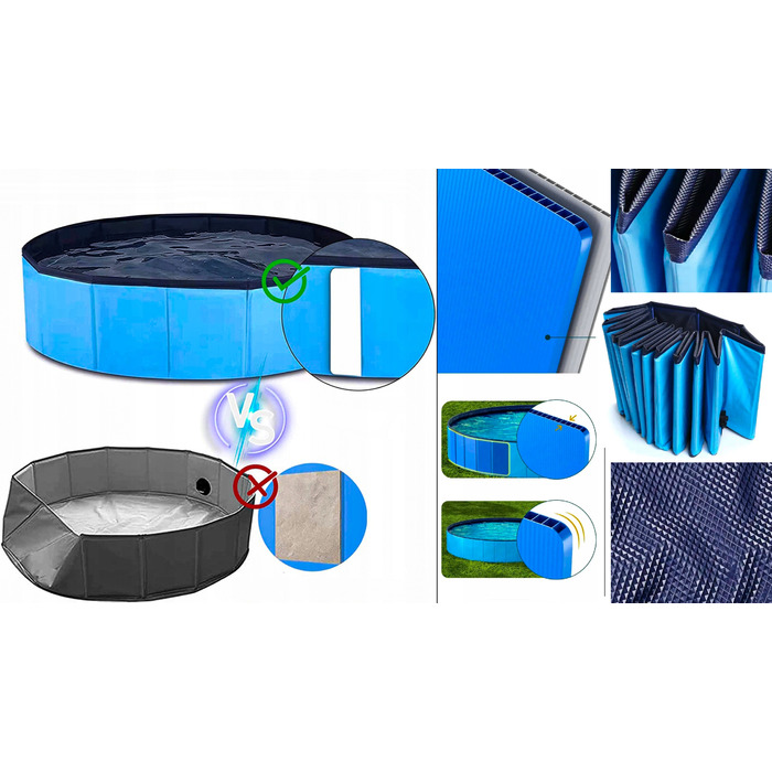 Великий посилений садовий басейн для собак XXL — Меганабір