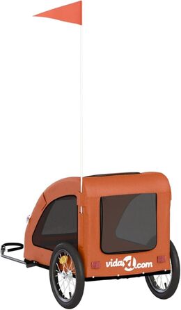 Трансформер для собак з металевим каркасом, Oxford-тканина, PVC-дах, вантажопідйомність до 45 кг, Оранжевий, Model93956