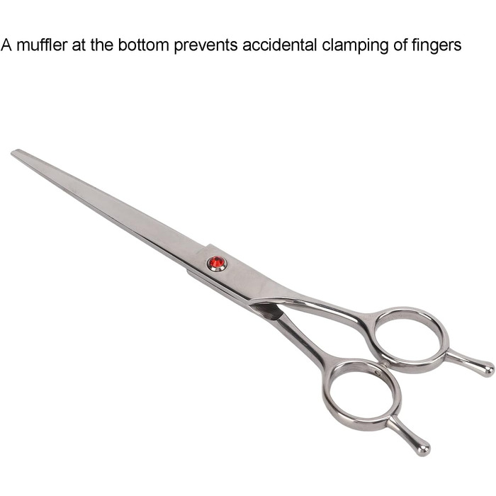 Прямі ножиці для грумінгу собак, ножиці для догляду за шерстю тварин з нержавіючої сталі з демпфером шуму. Прямі ножиці для собак та котів, ножиці для маленьких тварин, кроликів