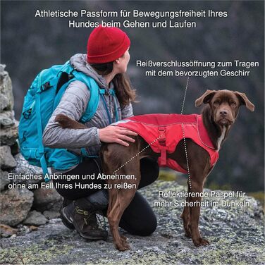 Водонепроникна куртка для собак Kurgo North Country з підкладкою та світлодіодним освітленням, чорний, M EU