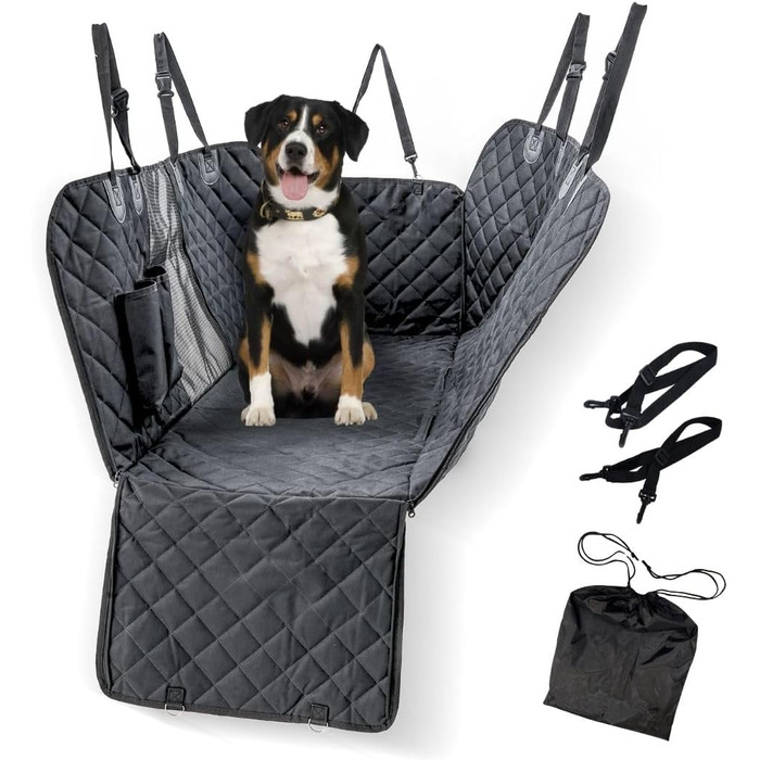 Автокрісло для собак Mobiclinic® Sammy: універсальний, антиковзний, водонепроникний, з кишенями та регульованими ременями