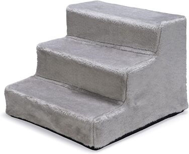 Сходи для собак Karlie Easy Step, плюш/дерево, сірі, 40x39x30 см, аксесуари для тварин