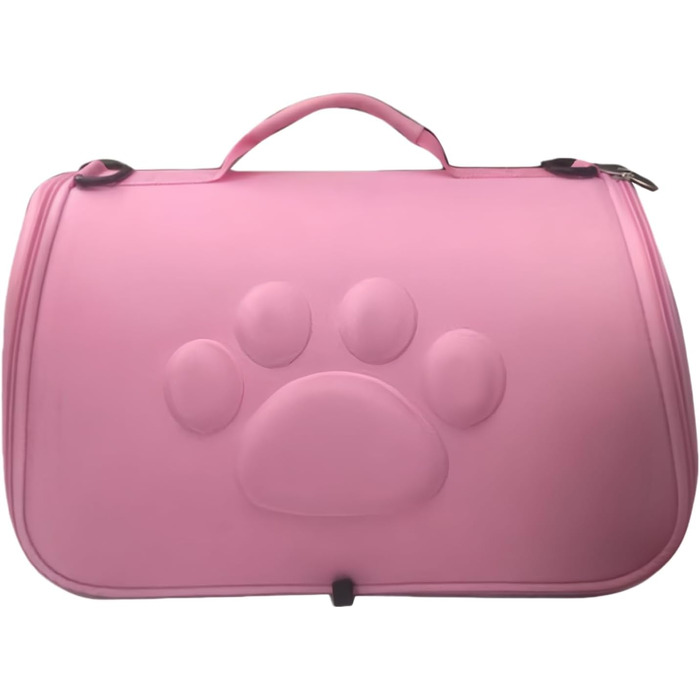 М'яка переноска для тварин - сумка-переноска на плечі | Легка переноска для цуценят та маленьких собак, для подорожей, походів, літака, кемпінгу, щоденних поїздок, до ветеринара, рожева