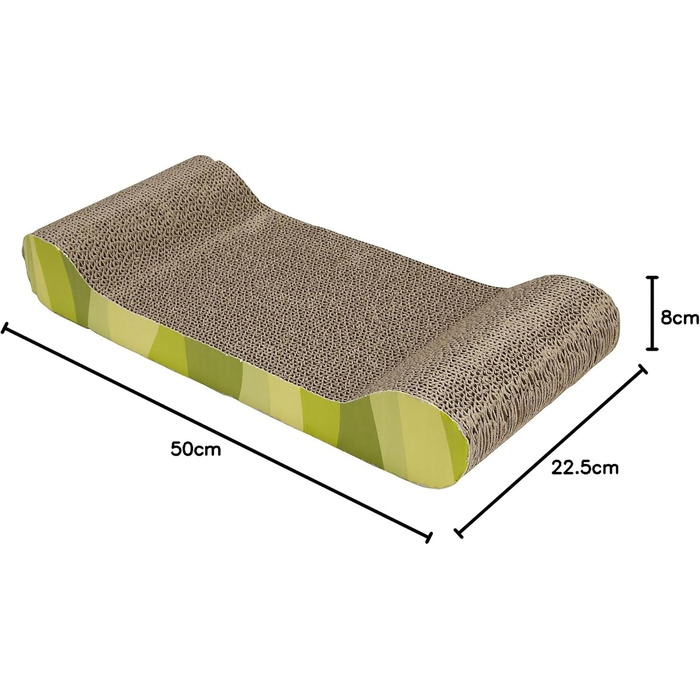 Кігтеточка Catit Kratzpappe Lounge S-подібної форми з картону та котячою м'ятою