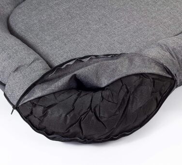 Водонепроникне лежанка для собак, лежанка-матрац з Codura, сіра, розмір M (80 x 65 см) | Для дому та вулиці | Лежанка для середніх собак